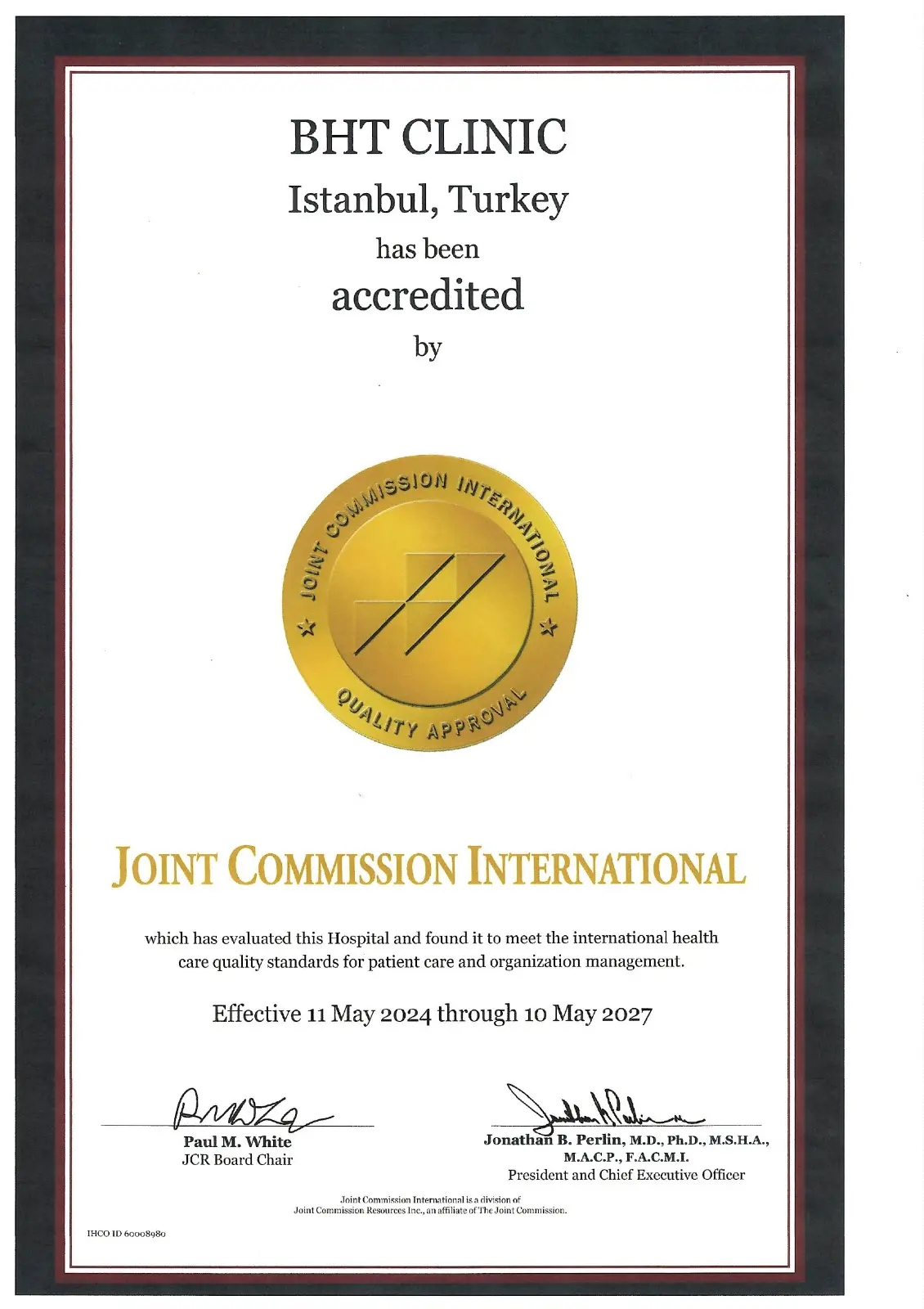 JCI AKREDİTASYONU